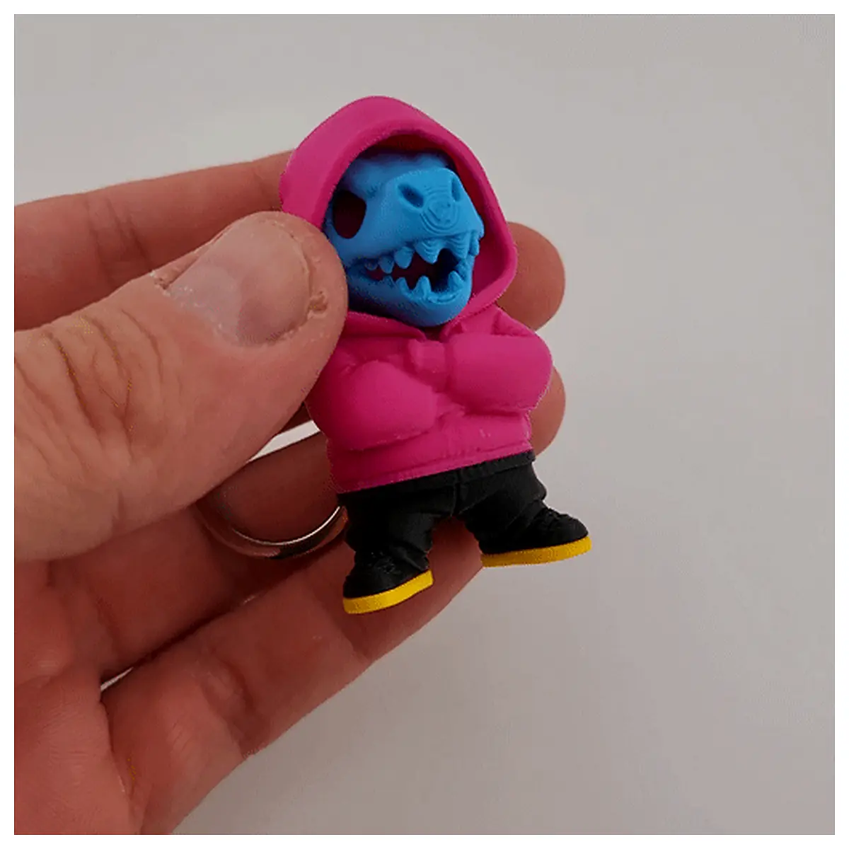 Street Style Skeleton Keychain T Rex NO Parts Repair Universal Keychains Decoration Accessory