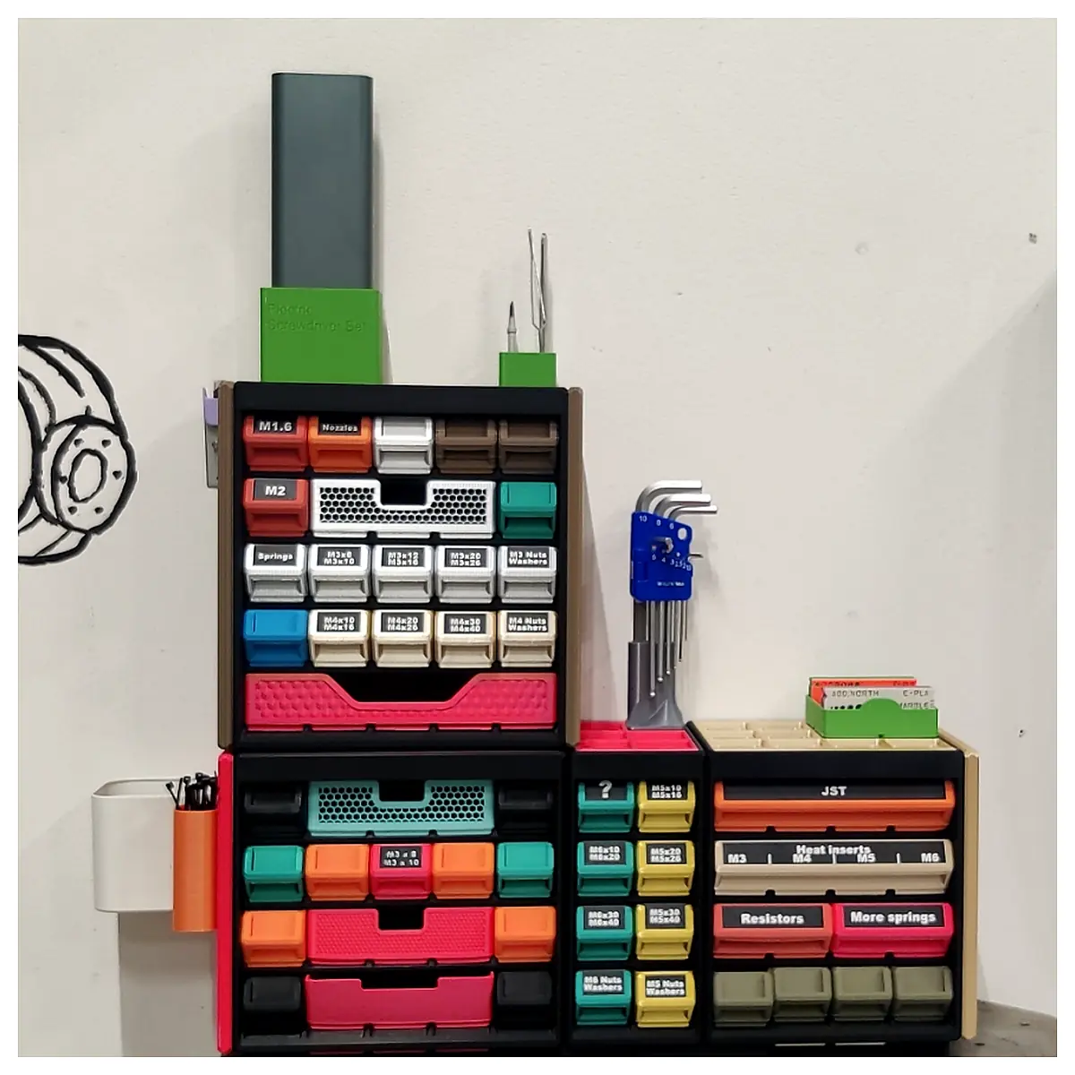 Gridfinity Sorting Box System Universal Modular Compatible HSW SKADIS Parts Storage Boxes