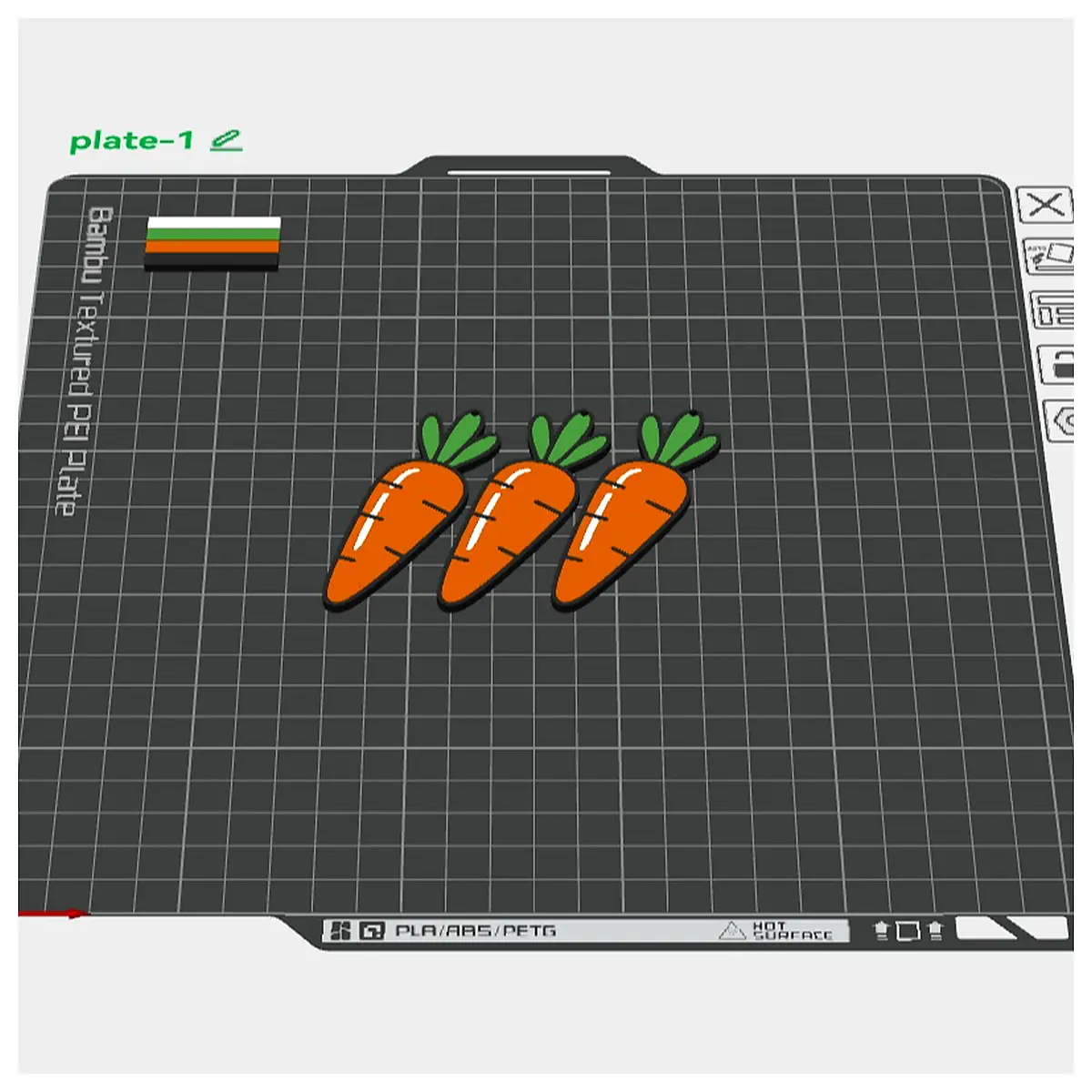 Carrot Keychain Auto Decor Accessory Festive Gift Orange Cute Charm Vehicle Decoration Creative Display Piece