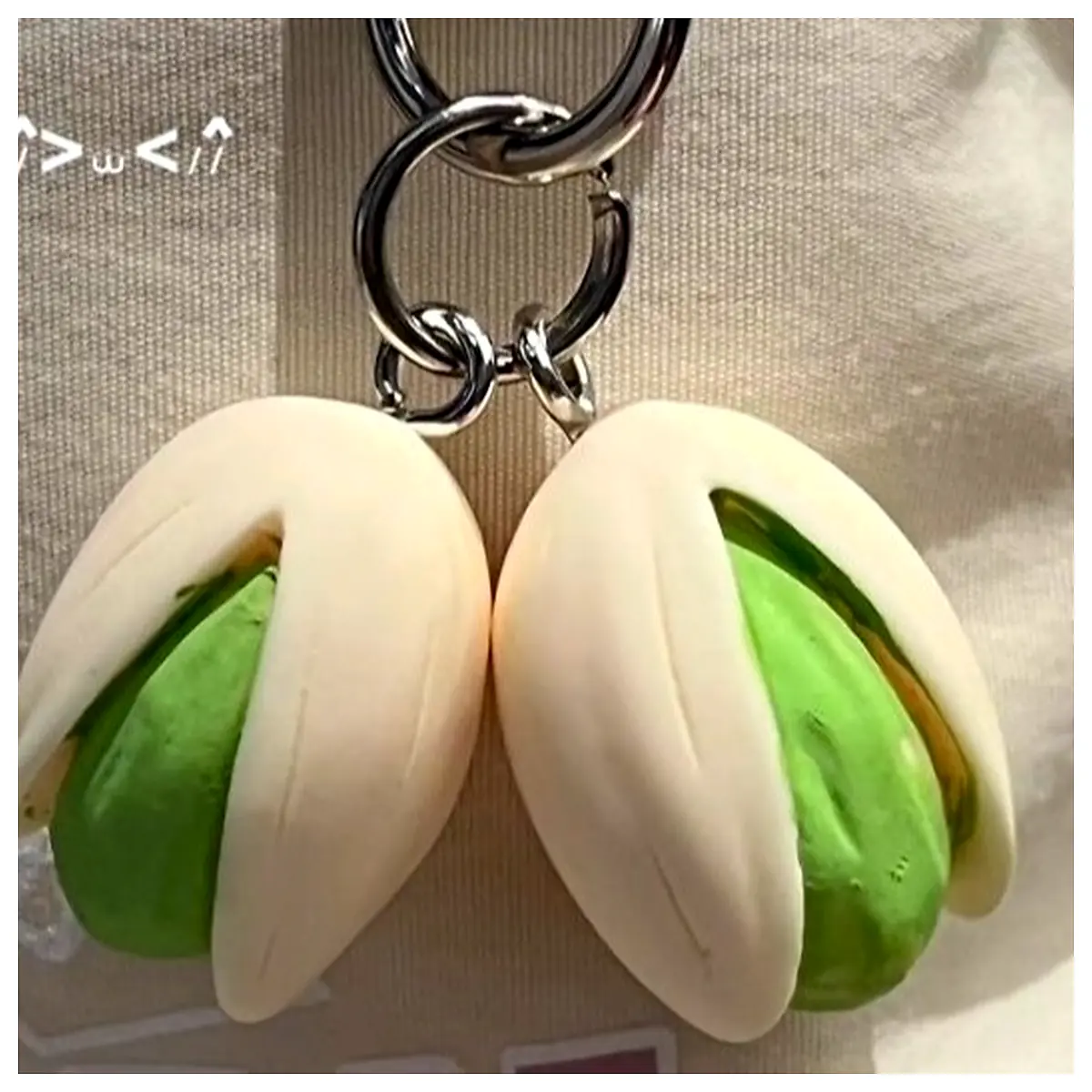 Pistachio Charm Decorative Nut Figurine Home Decor Accent Nut Display Desktop Ornament Gift Idea Pistachio Charm