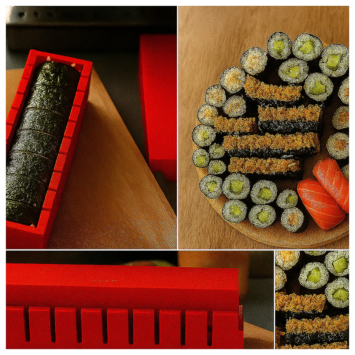 Sushi Maker Kit Sushi Molds Roll Sushi Automatic Sushi Maker Kitchen Equipment Sushi Parts Accessories