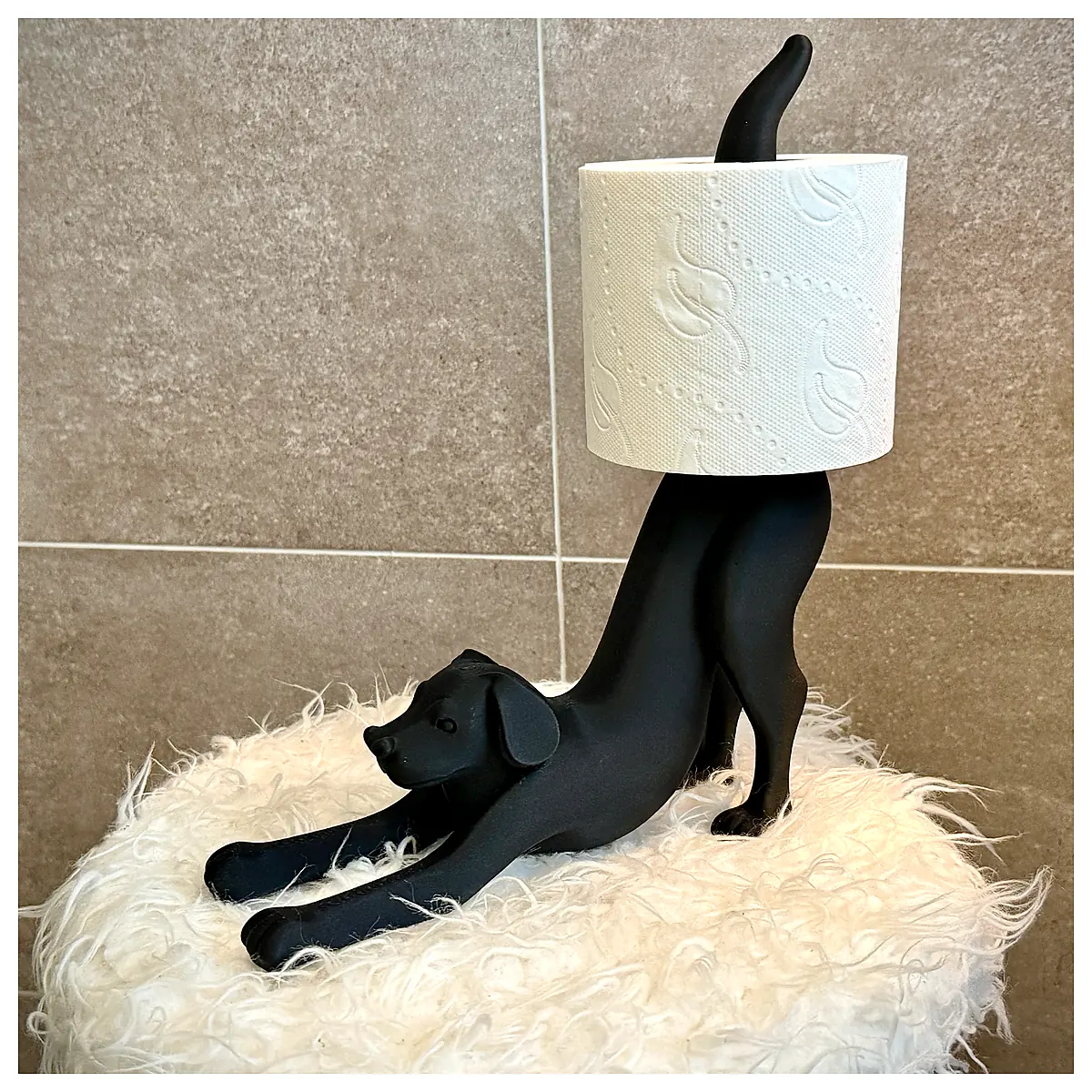 Stretching Dog Toilet Paper Holder Pet Support Dog Toy Stretch Stand Dog Accessories Pet Supplies