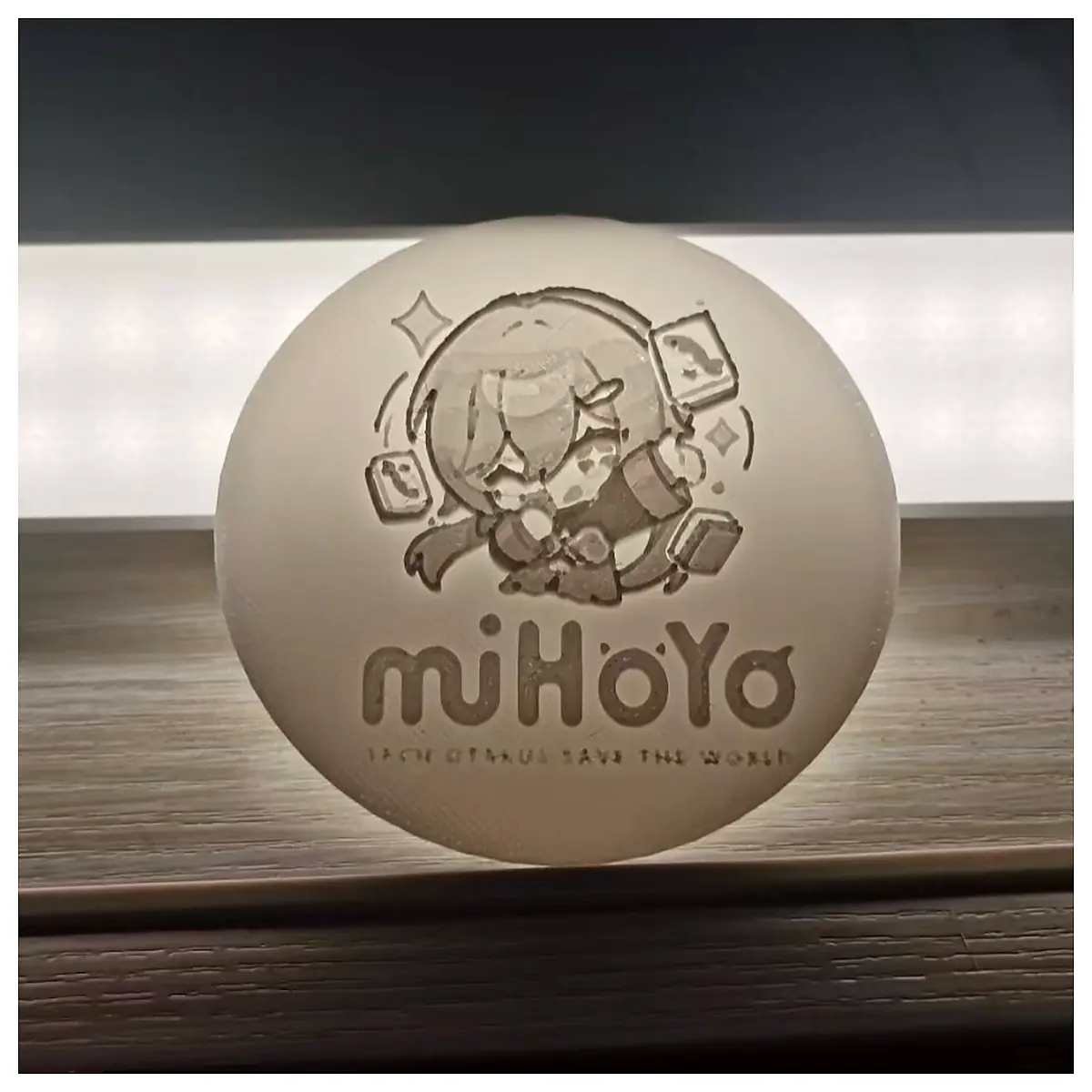 Qingque Lithophane Star Rail Jingtian Lithophane Replacement Bulb Accessory Decoration Compatible with Jingtian Character Display S
