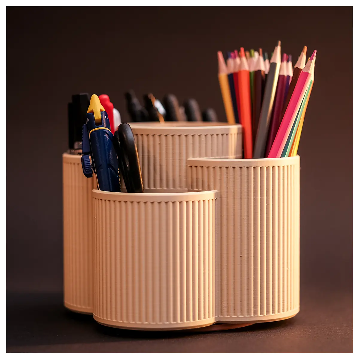 Spinning Desk Organizer Rotating Storage Box Office Supplies Desk Organizer Multi Functional Storage Solutions
