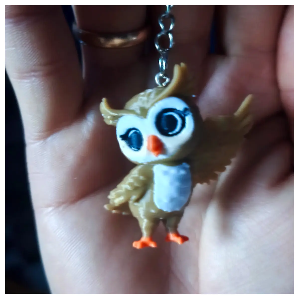Owl Keychain Cute Bird Charm Keyring Animal Ornament Friends Decoration