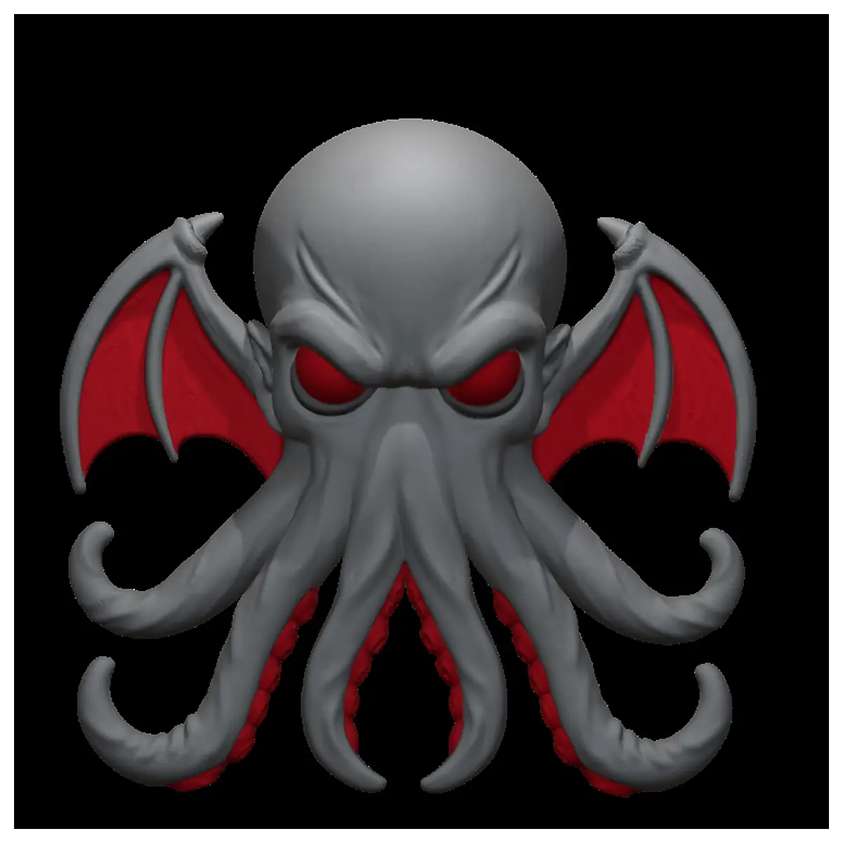 Cthulhu Wall Art Horror Poster Demon Painting Decor Gothic Mythological Wall Hanging Artwork for Bedroom Living Room Office Dark Art Collectio