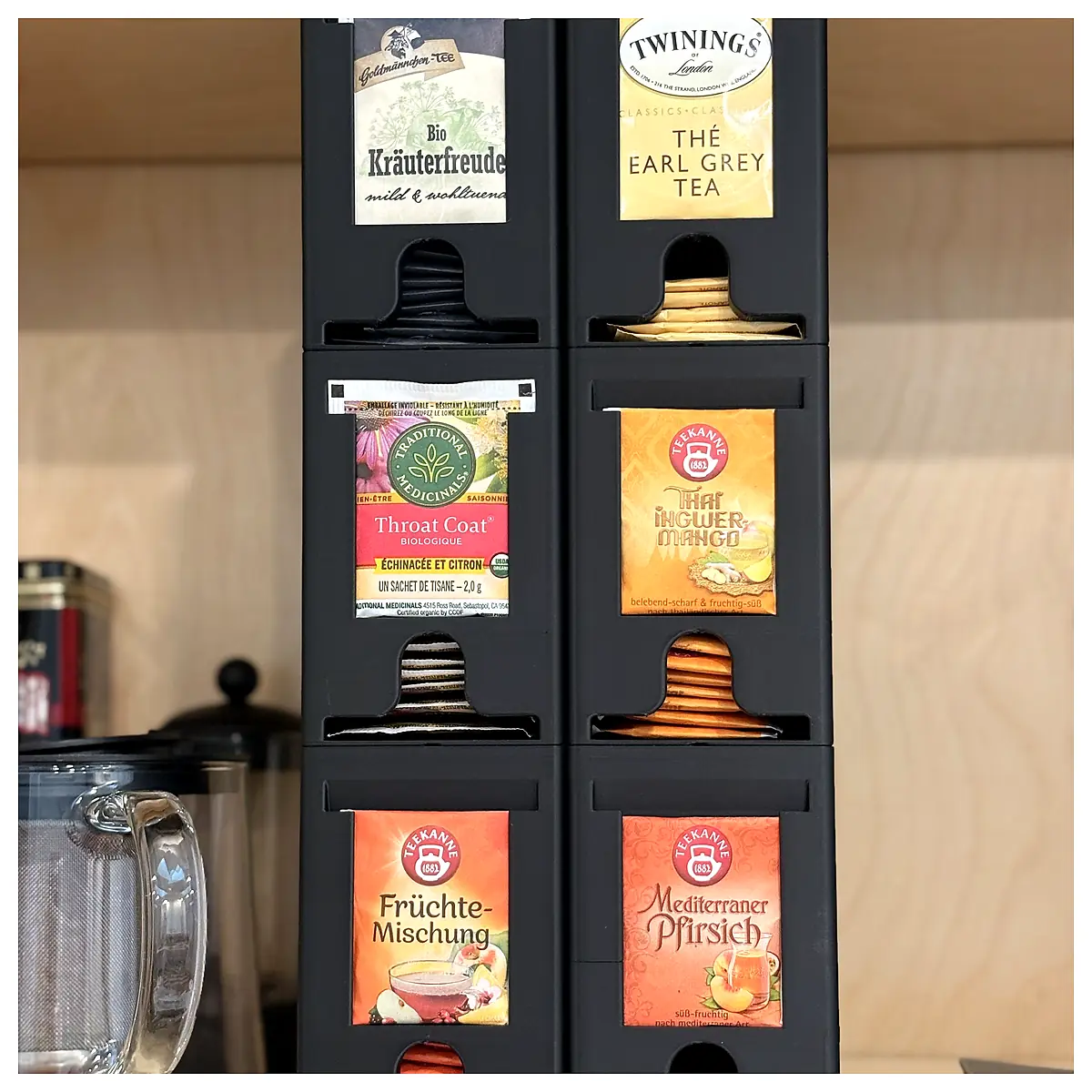 Tea Organizer Gridfinity System Tea Storage Solutions Modular Storage Drinkware Parts Accessories