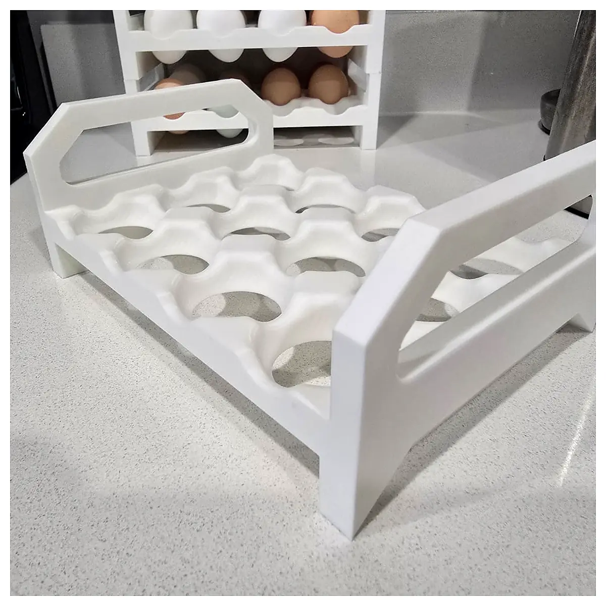 Stackable Egg Tray Organizer 12 Egg Holder Kitchen Storage Universal Egg Tray Parts Repair