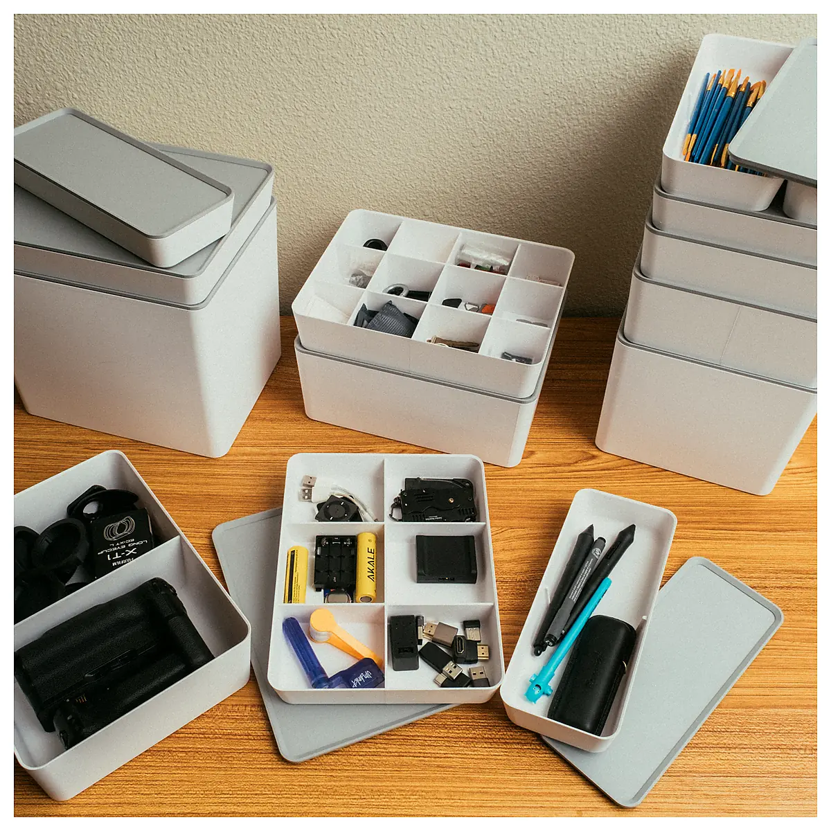 Stackable Bookshelf Containers Storage Solutions Modular Shelving Units Parts Accessories