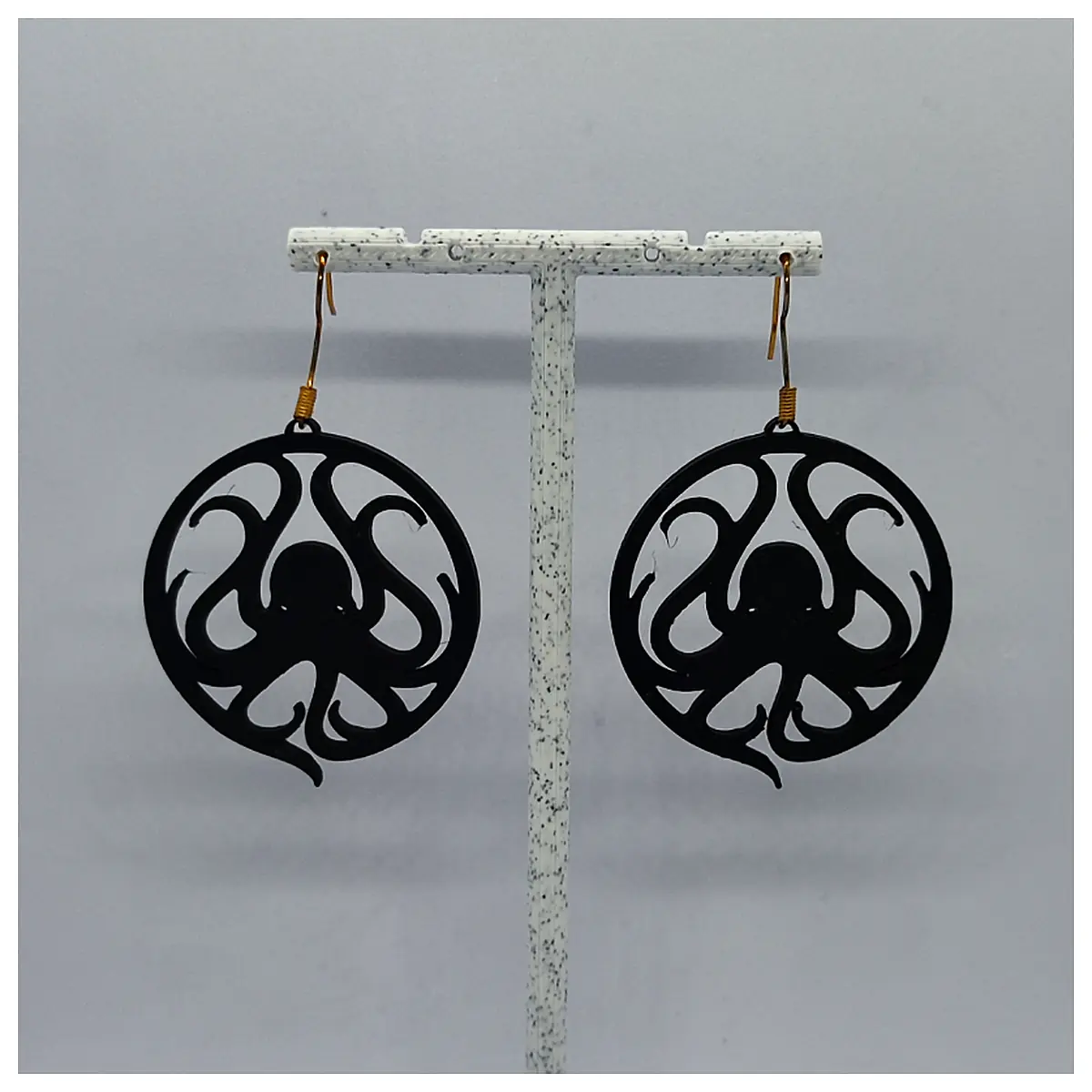 Midnight Tentacle Earrings Black Elegant Jewelry Accessories Parts Repair Replacement