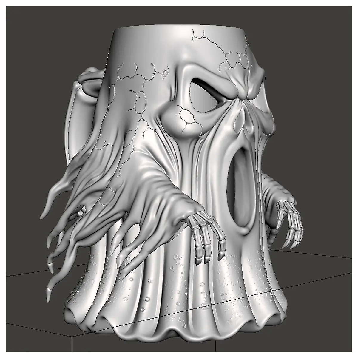 Haunting Spirit Beer Mug Ghost Decor Can Holder Spooky Mug Beer Drinking Memorial Gift