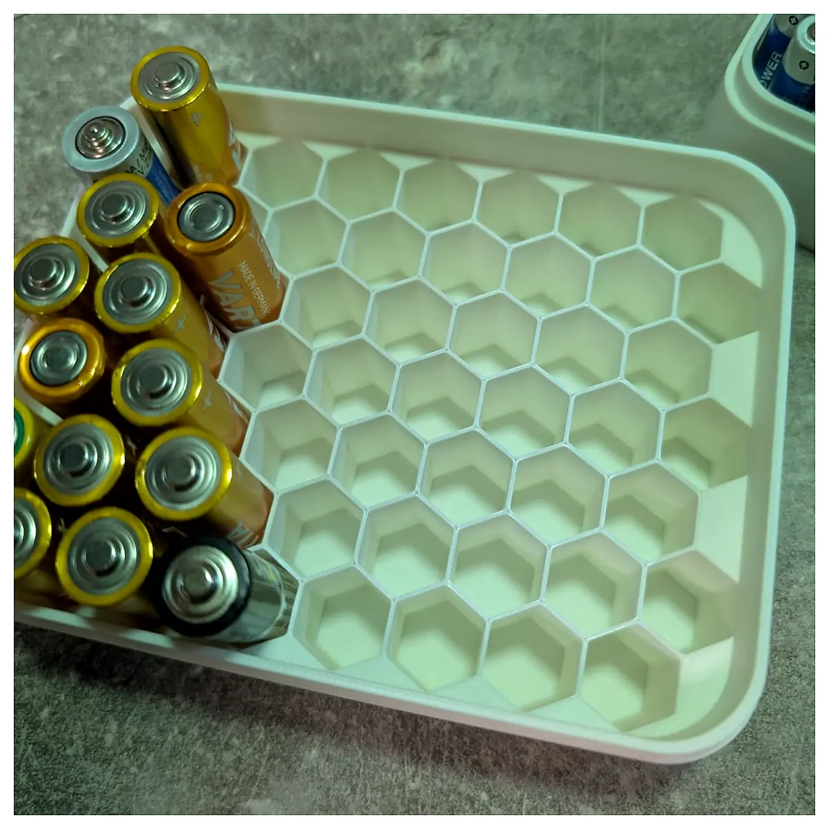 Battery Box Organizer AA AAA Storage 27x52 Universal Battery Case Container Battery Storage Solutions