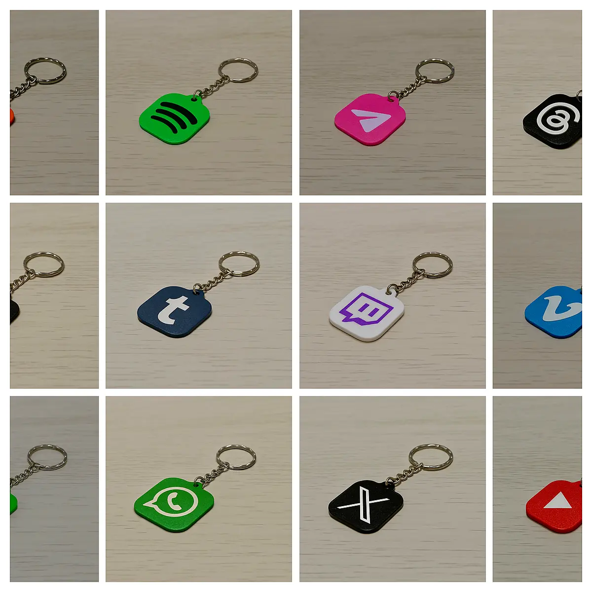 NFC Social Media Keychains Social Apps Compatibility Fast Connection Mobile Accessories NFC Keychains