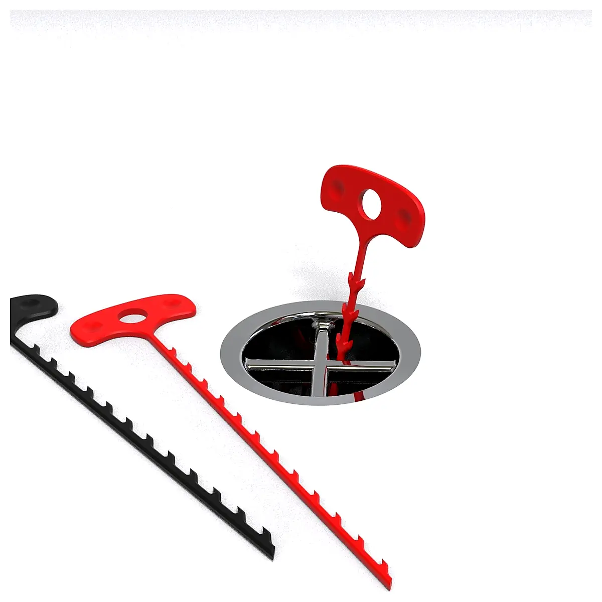 Shower Drain Cleaner Snake Hair Remover Tool Unclog Hair Blockages Universal Parts Repair