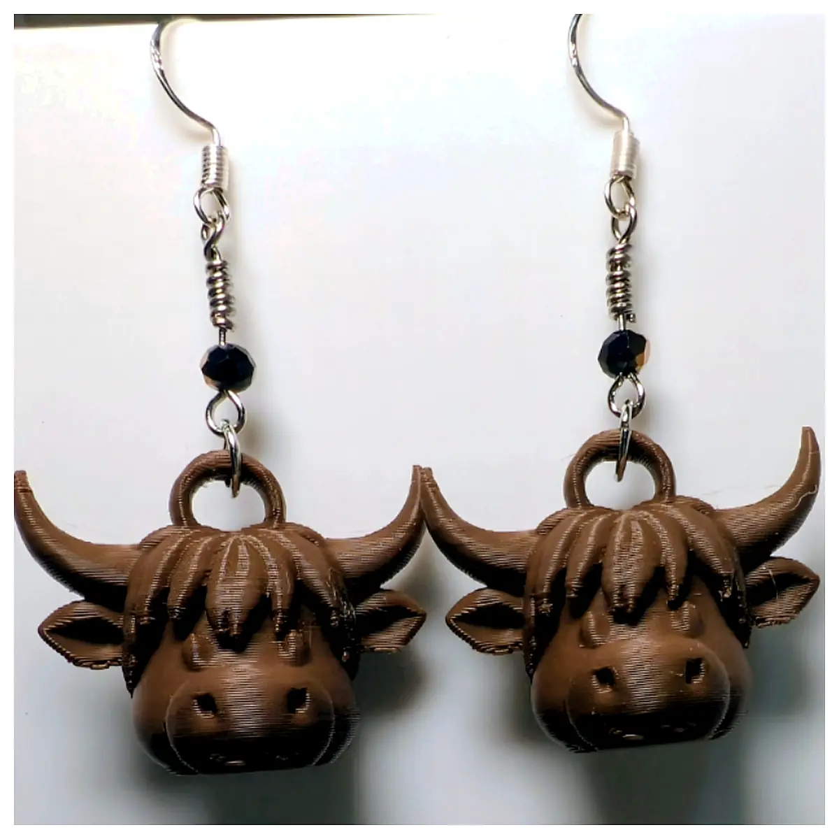 Highland Cow Earrings Rustic Farm Style Animal Earring Gift Cute Farm Decor Animal Jewelry Country Gift