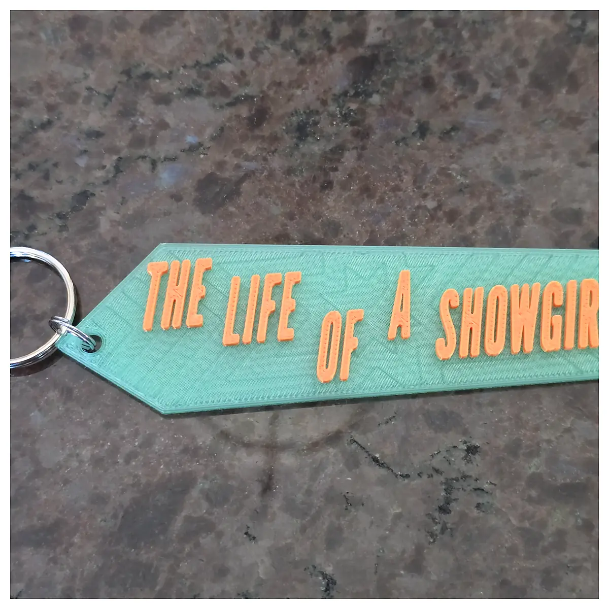 Showgirl Keychain Costume Accessory Stage Prop Dancer Jewelry Performance Gift