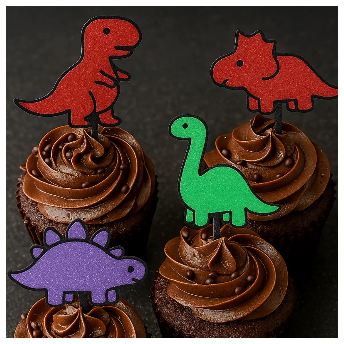 Dinosaur Cupcake Topper Party Decorations Dino Supplies Cake Toppers Birthday Party Accessories cupcake topper dino