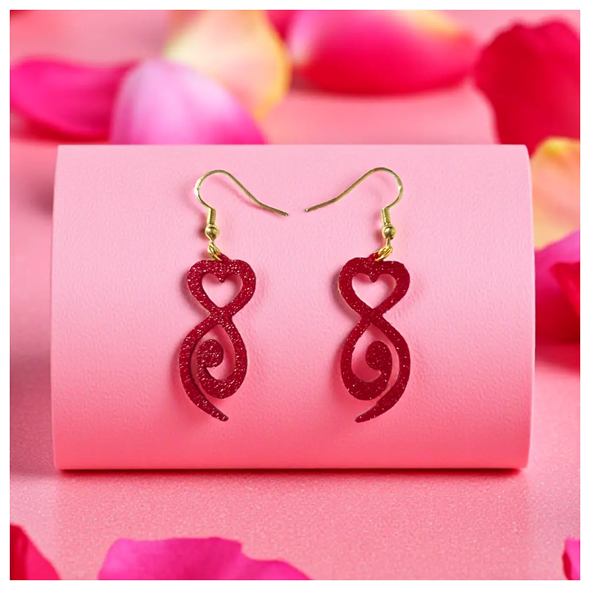 Love Earrings Romance Gift Jewelry Accessories Forever