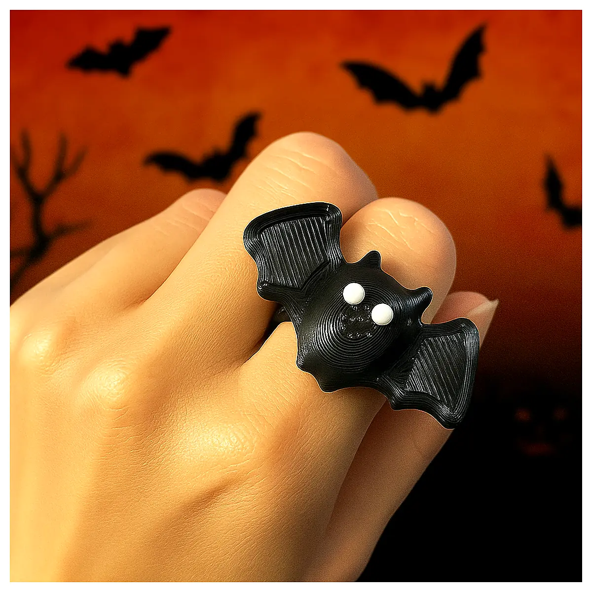 Halloween Bat Ring 3g Bat Ring Jewelry Accessory Halloween Gift