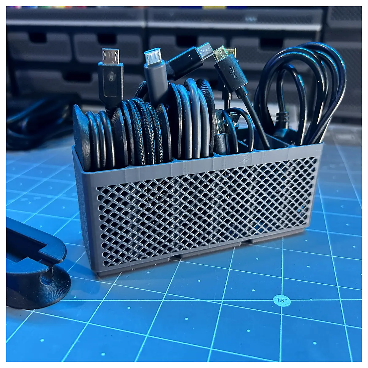 Cable Organizer Gridfinity Robust System Wire Management Electronic Accessories Storage Solutions Cable Ties
