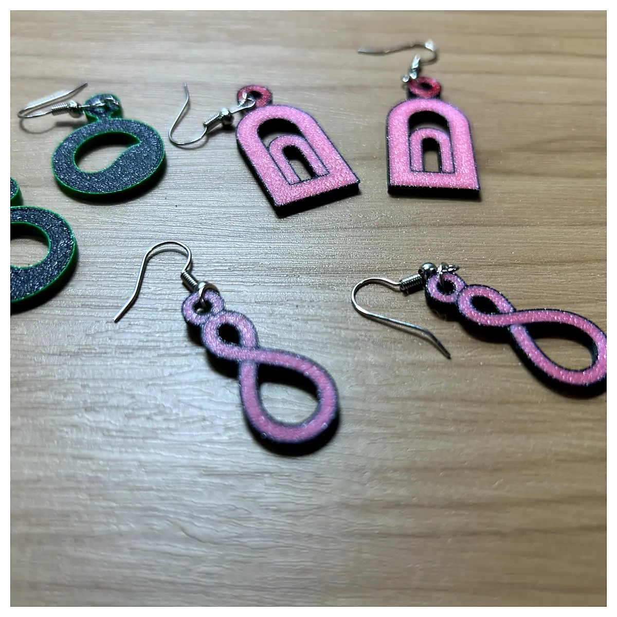 3D Printed Earrings Pastel s Modern Design Handmade Jewelry Accessories Gift Idea