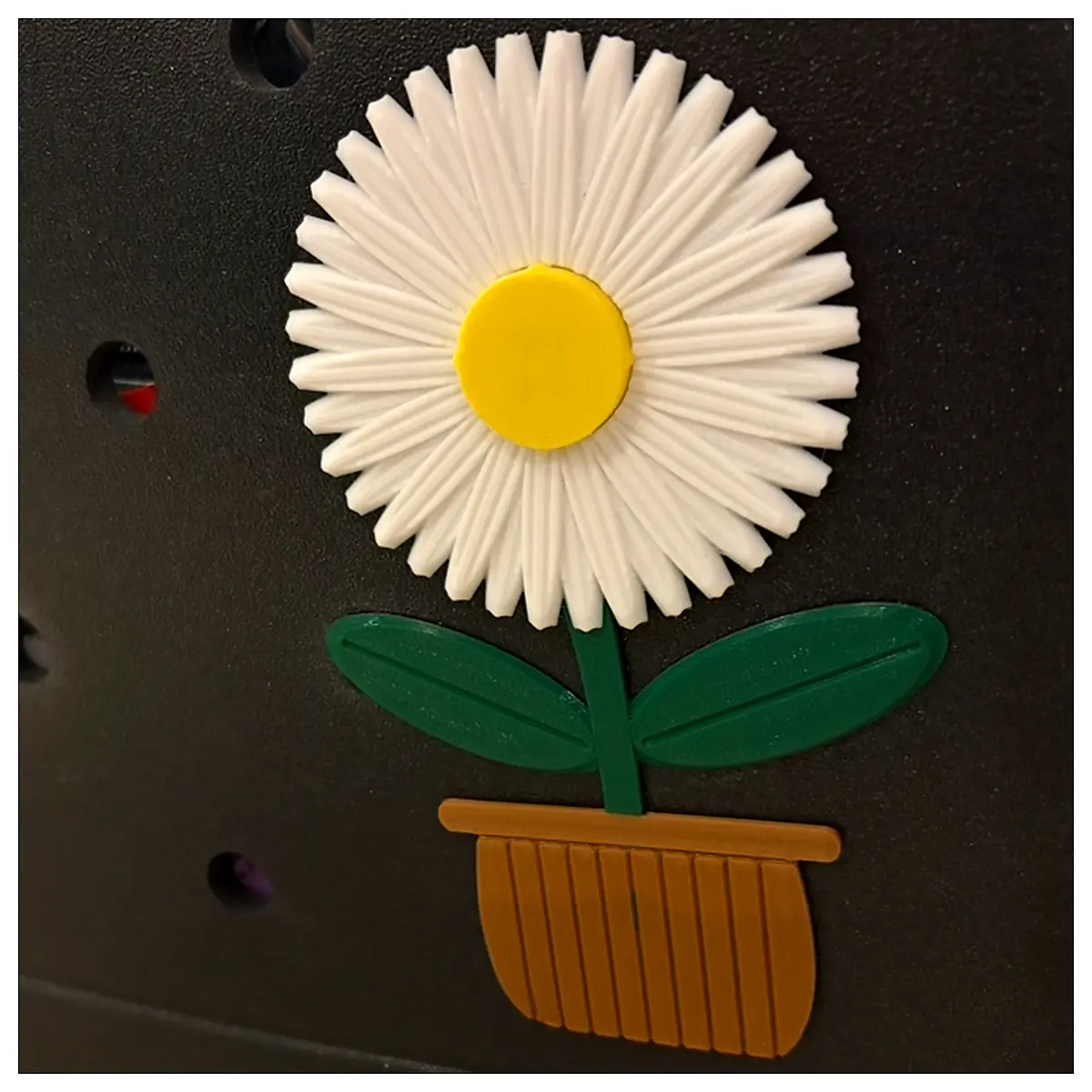 Spinning Daisy 3D Bogg Bag Charm Artificial Flower Decoration Gift Accessory 3D Bag Charm Parts