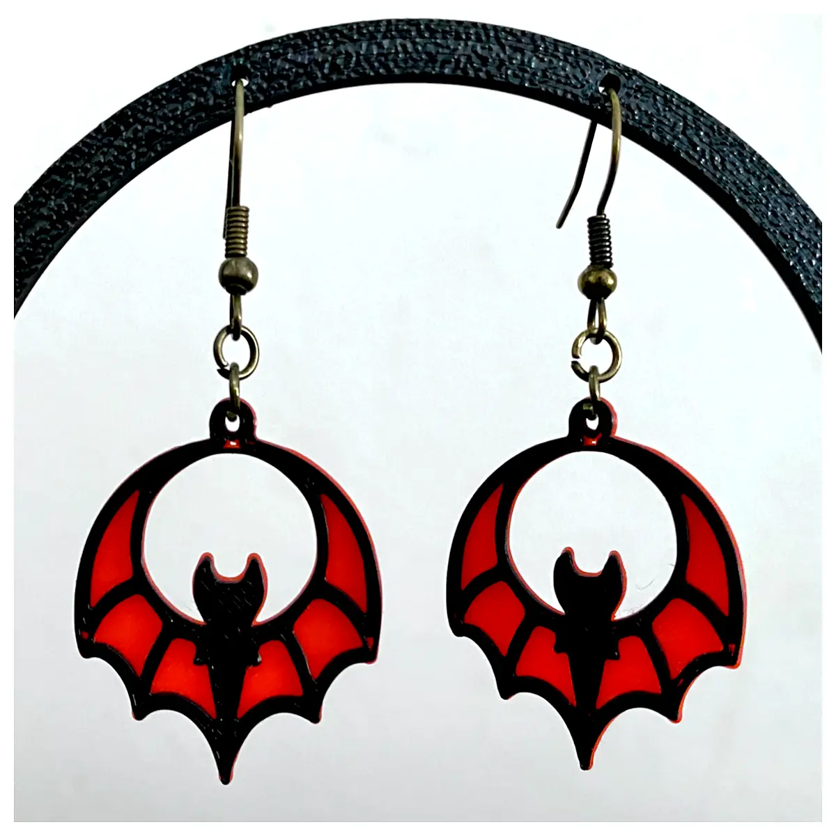 Gothic Bat Earrings Women s Black Wing Dark Jewelry Small Bat Accessories Black Bat Ear Posts