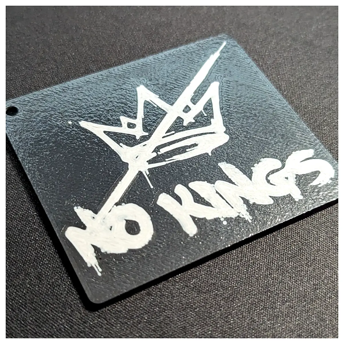 No Kings Keychain Magnet Decor Car Interior Accessories Gift Ornament Collection Car Decoration Keychains Magnet