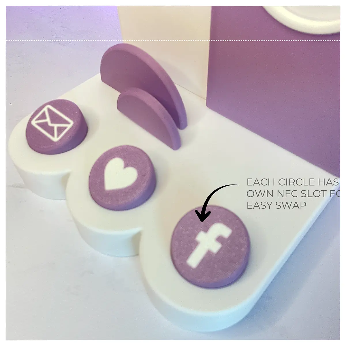 Luna NFC Display Stand Universal Wireless Charging Repair Parts Support