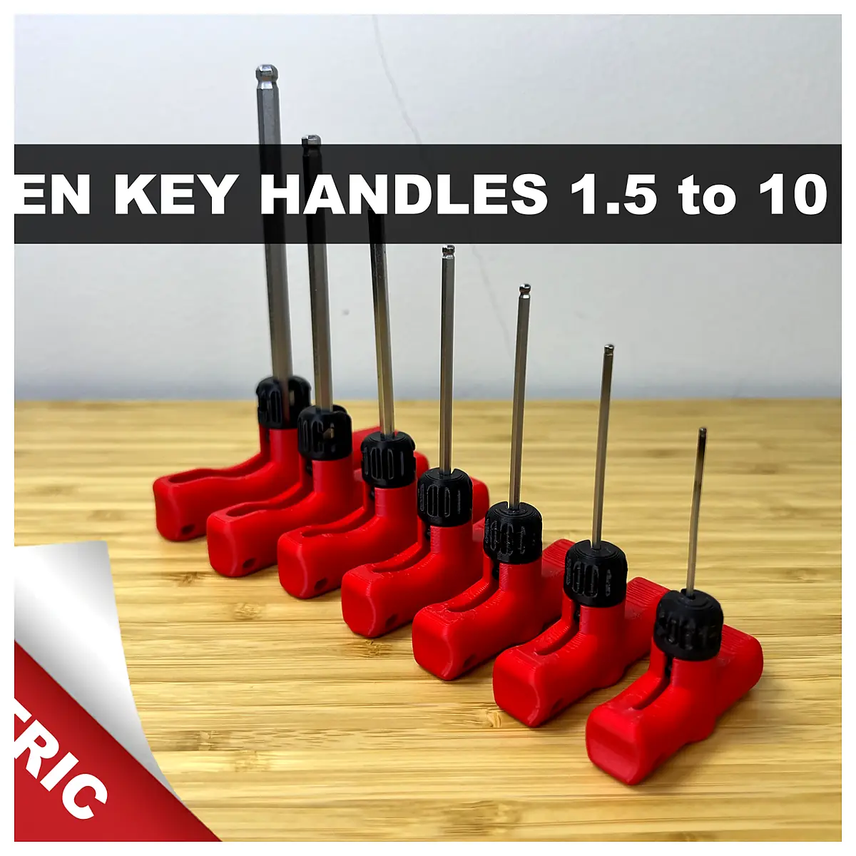 Allen Key Handles Print in Place Replacement Parts Metric Set Accessories Tool Fittings Screw Driver Attachments