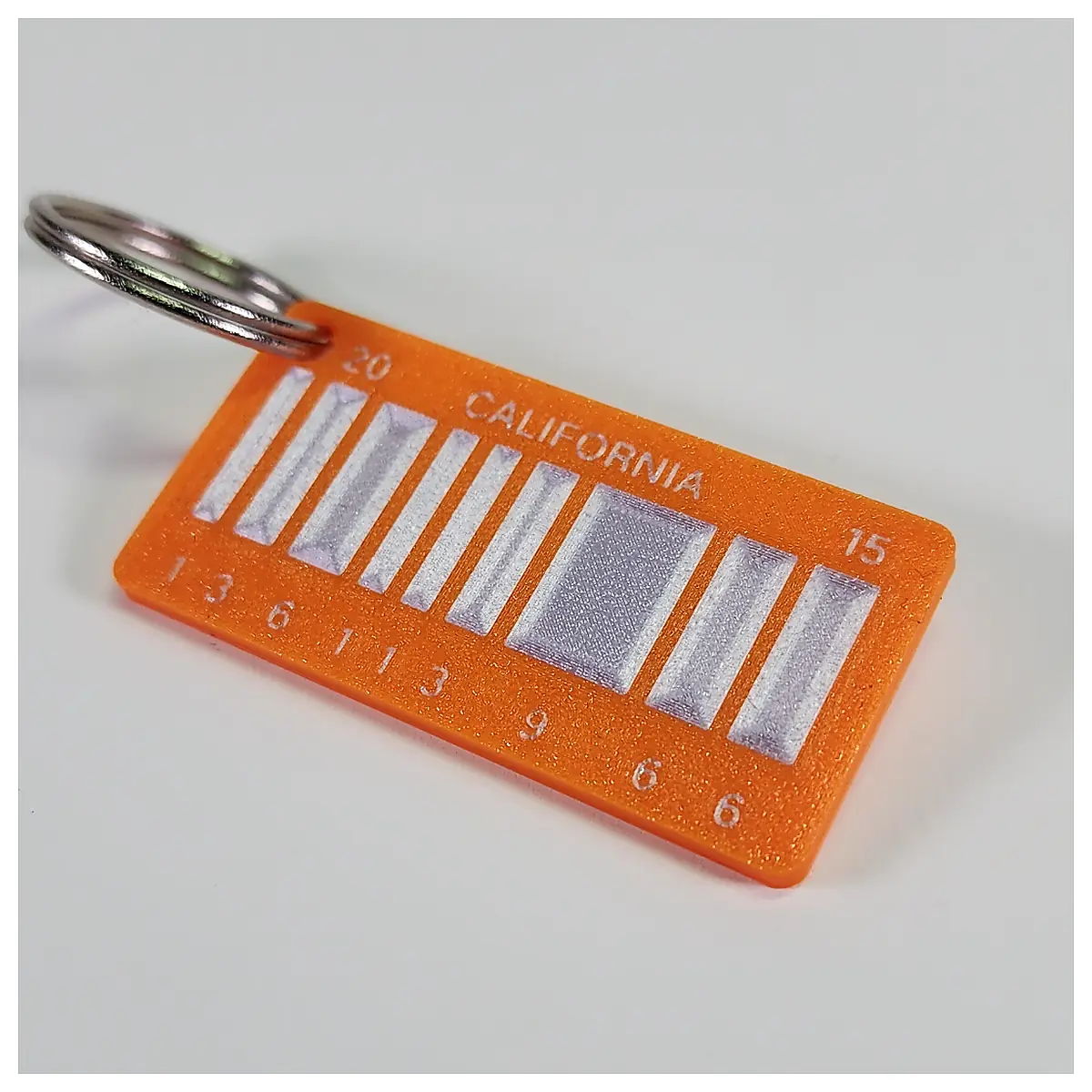 Back to the Future 2015 Barcode LP Keychain Collectible Memorabilia Car Decoration Blue Vinyl Record