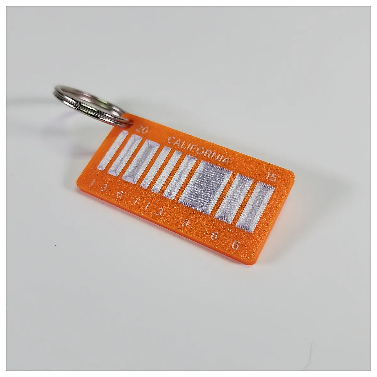 Back to the Future 2015 Barcode LP Keychain Collectible Memorabilia Car Decoration Blue Vinyl Record