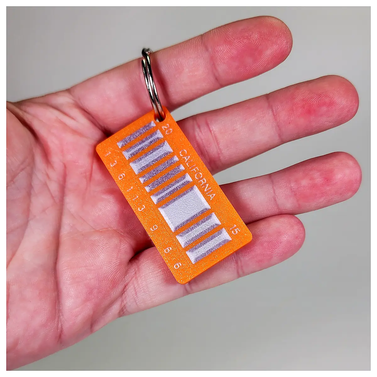Back to the Future 2015 Barcode LP Keychain Collectible Memorabilia Car Decoration Blue Vinyl Record