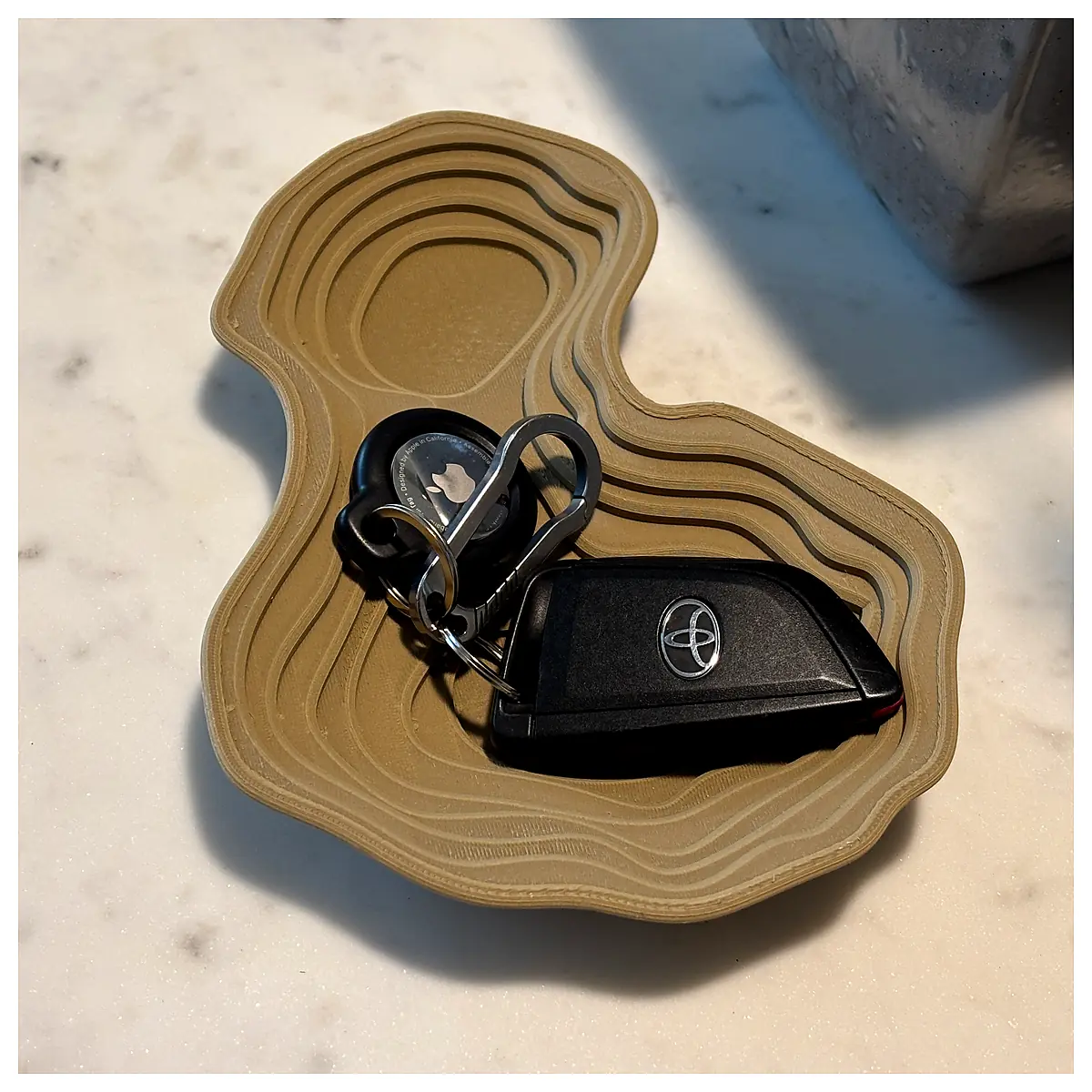 Topographic Catch All Tray Multi Surface Organizer Kitchen Storage Bathroom Shelves Utility Box Home Storage Solutions