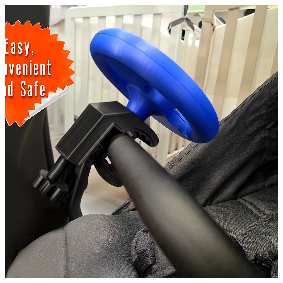 Stroller Steering Wheel Toy Push Cart Parts Kids Ride Control Handle Replacement Steering Wheel Accessories
