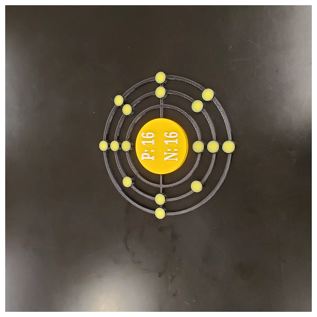 Bohr Model of Sulfur Atomic Structure Mechanics Electron Configuration Chemistry Education Scientific Model