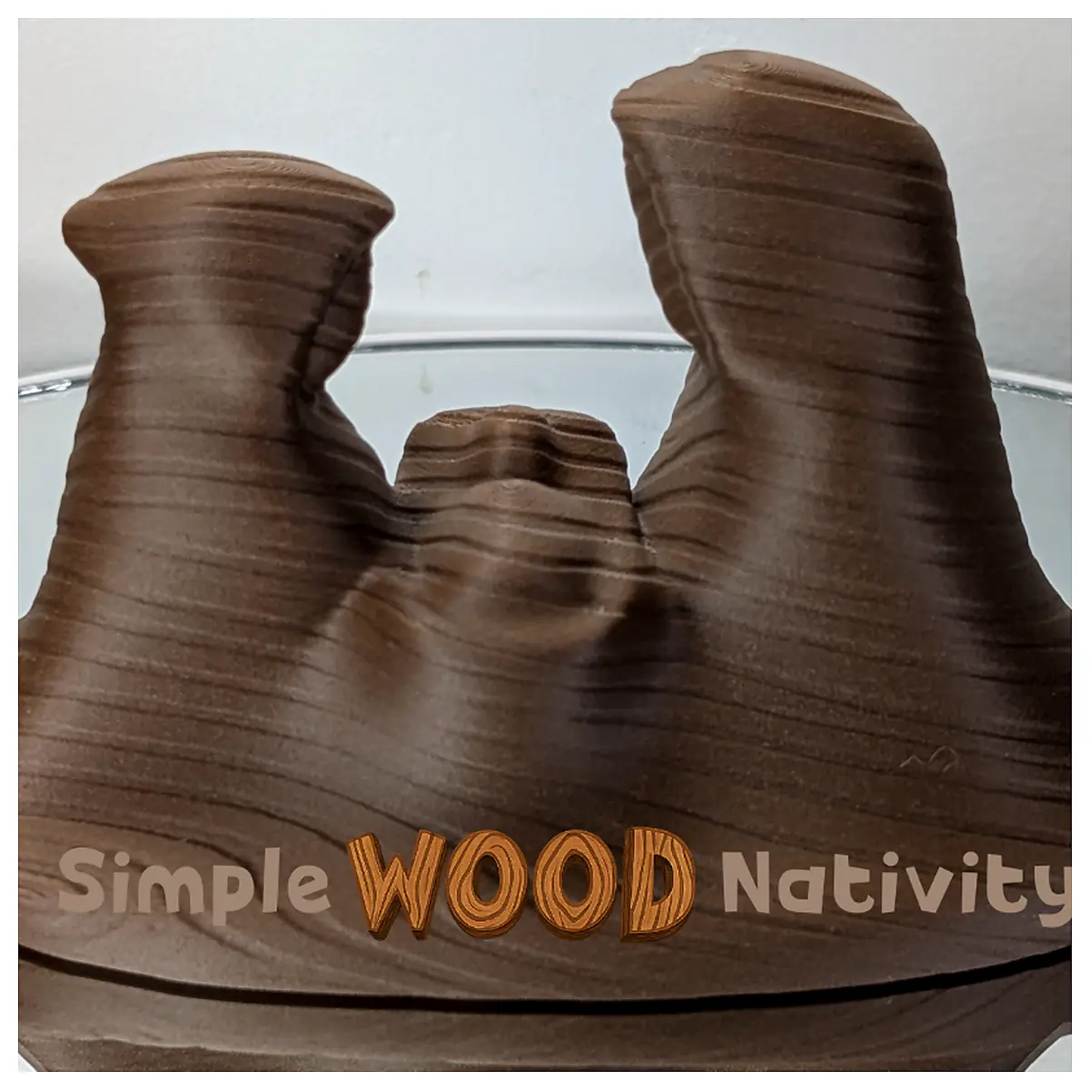 Wooden Nativity Set Infant Jesus Mary Joseph Holy Bible Scene Christmas Decoration for Church or Home Display