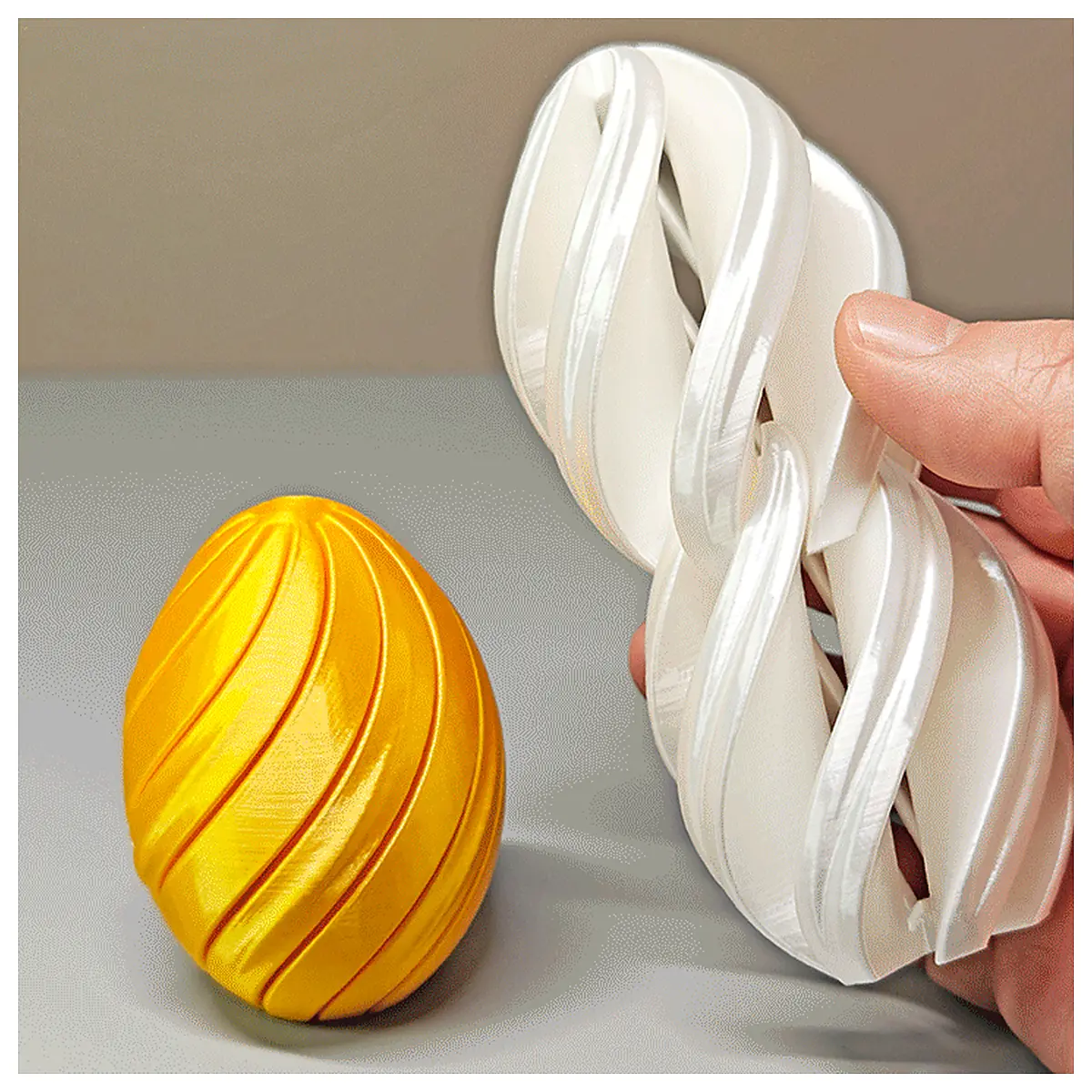 Spiral Easter Egg Toy Spring Decoration Egg Shape Festive Gift Kids Play