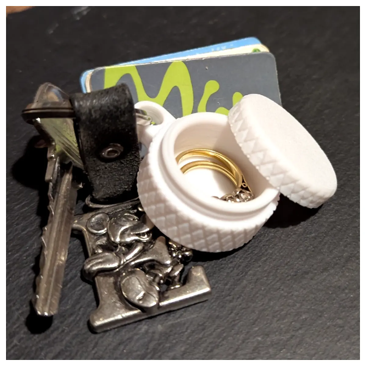 Jewelry Keyring Case Protective Cover Leather Accessories Phone Case Key Holder Multi Functional Protection