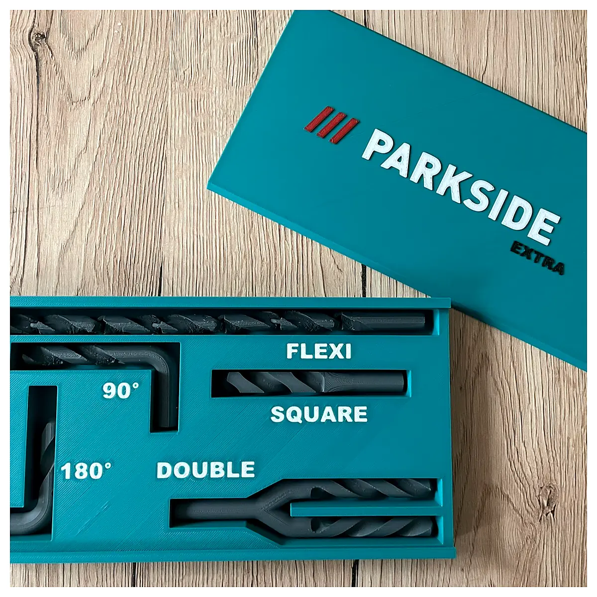 PARKSIDE Drill Bit Box Organizer Drill Bits Set Drill Accessories Tool Storage Universal