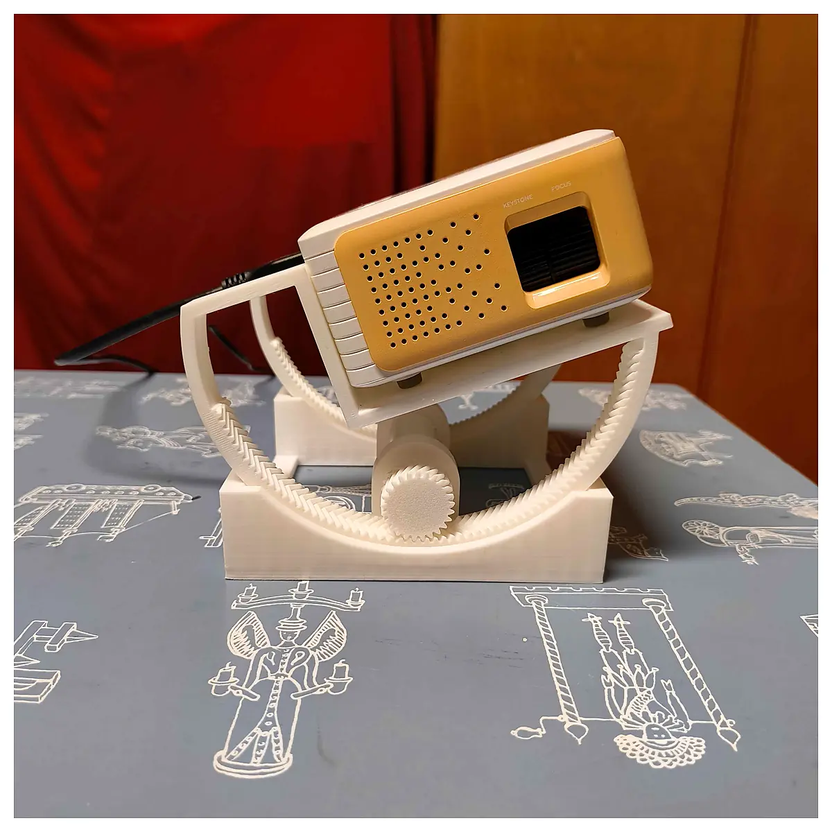 Projector Angle Adjuster V3 Adjustable Mount Screen Correction Lens Alignment Repair Parts