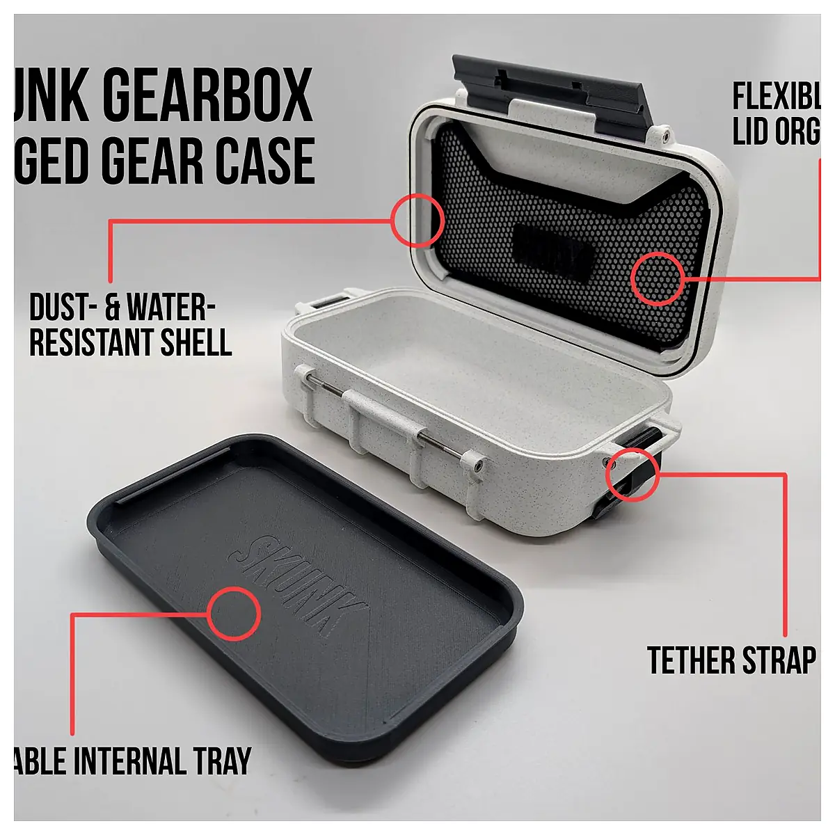 Rugged Gear Case Portable Box Outdoor Protection Shell Repair Parts Gear Accessories Sports Equipment