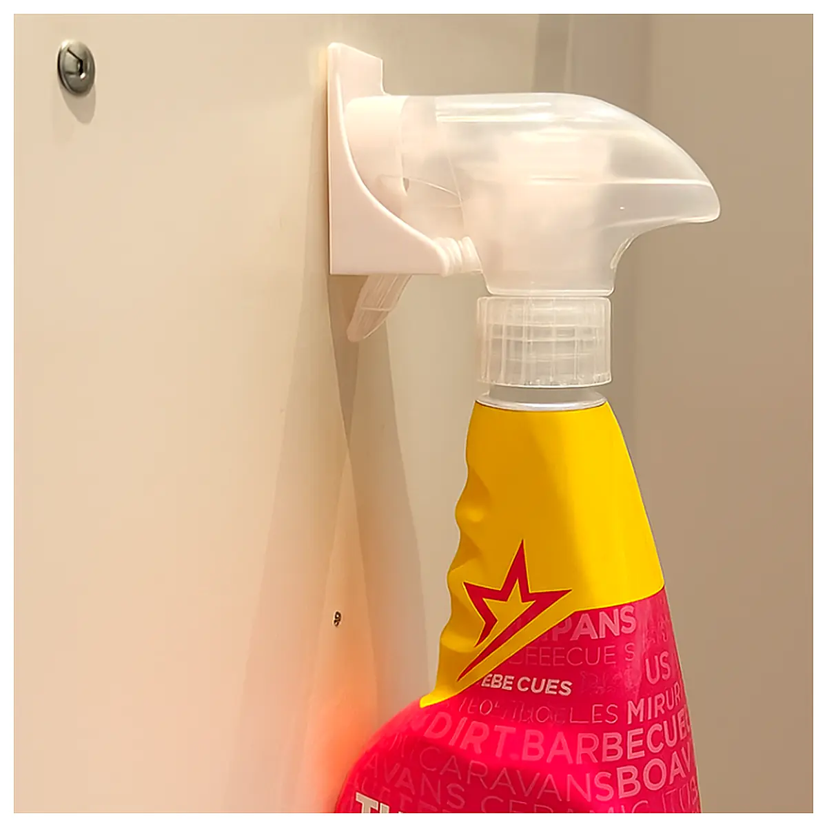 Spray Bottle Holder Cabinet Mount Kitchen Sprayer Holder Wall Mount Spray System Accessories