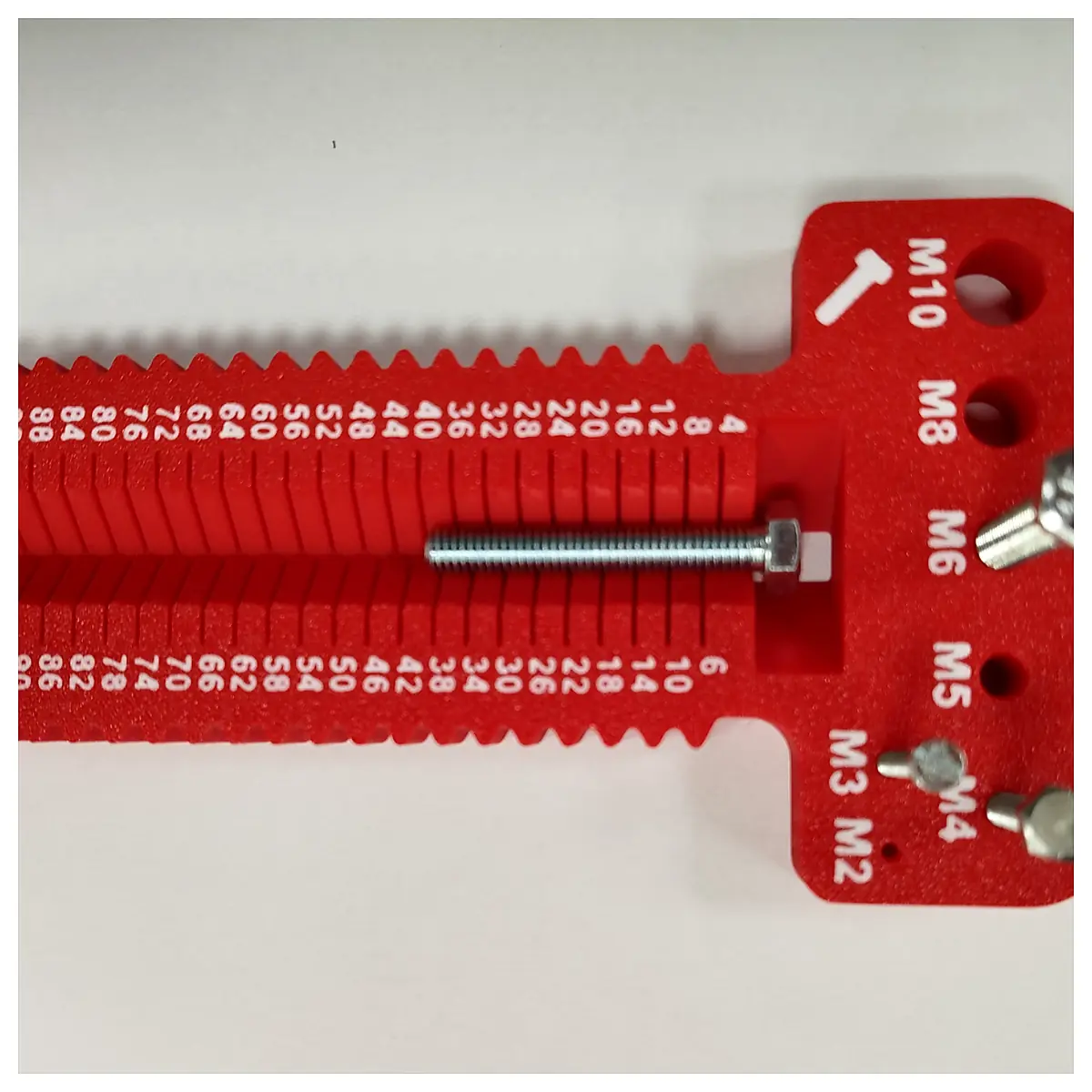 Screw Measuring Tool M2 M10L4 100mm Measurement Tool Thread Dimensions Metric Thread Parts Accessories