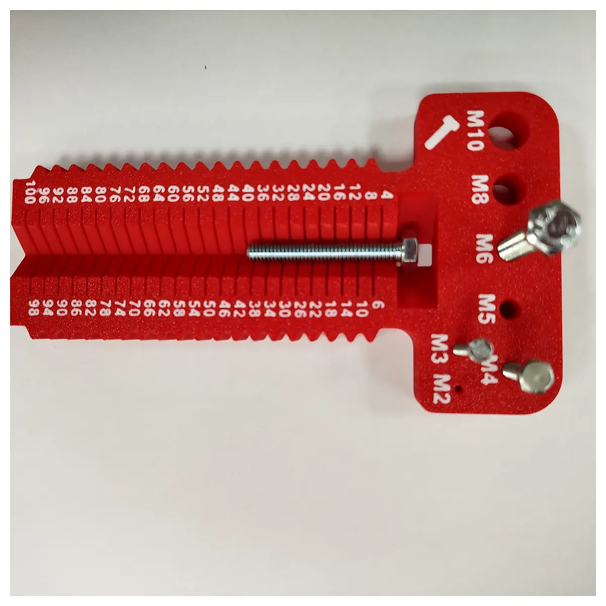 Screw Measuring Tool M2 M10L4 100mm Measurement Tool Thread Dimensions Metric Thread Parts Accessories