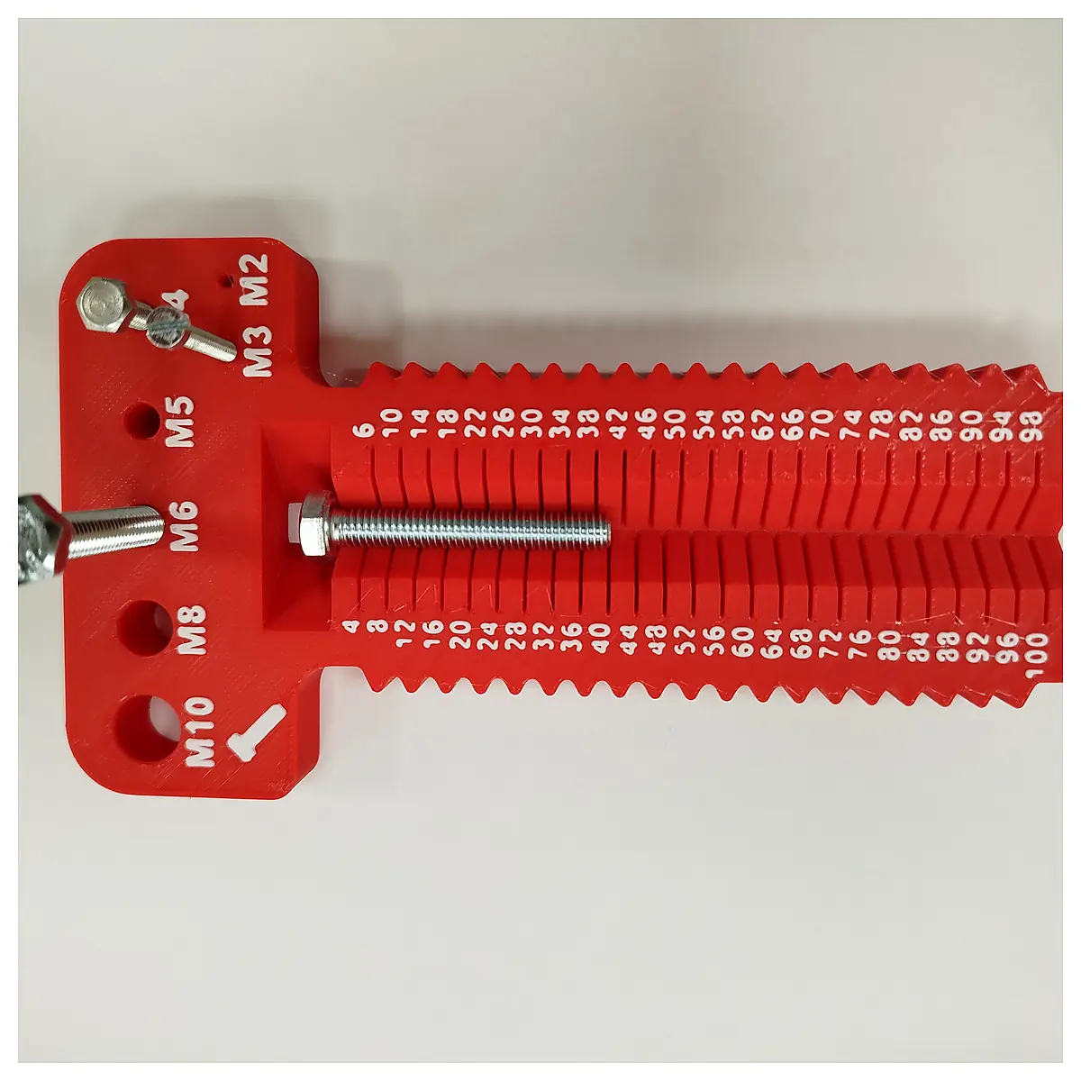 Screw Measuring Tool M2 M10L4 100mm Measurement Tool Thread Dimensions Metric Thread Parts Accessories