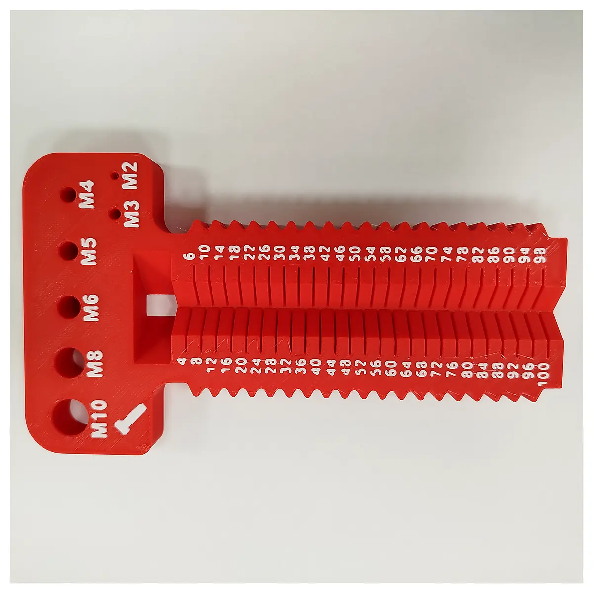 Screw Measuring Tool M2 M10L4 100mm Measurement Tool Thread Dimensions Metric Thread Parts Accessories