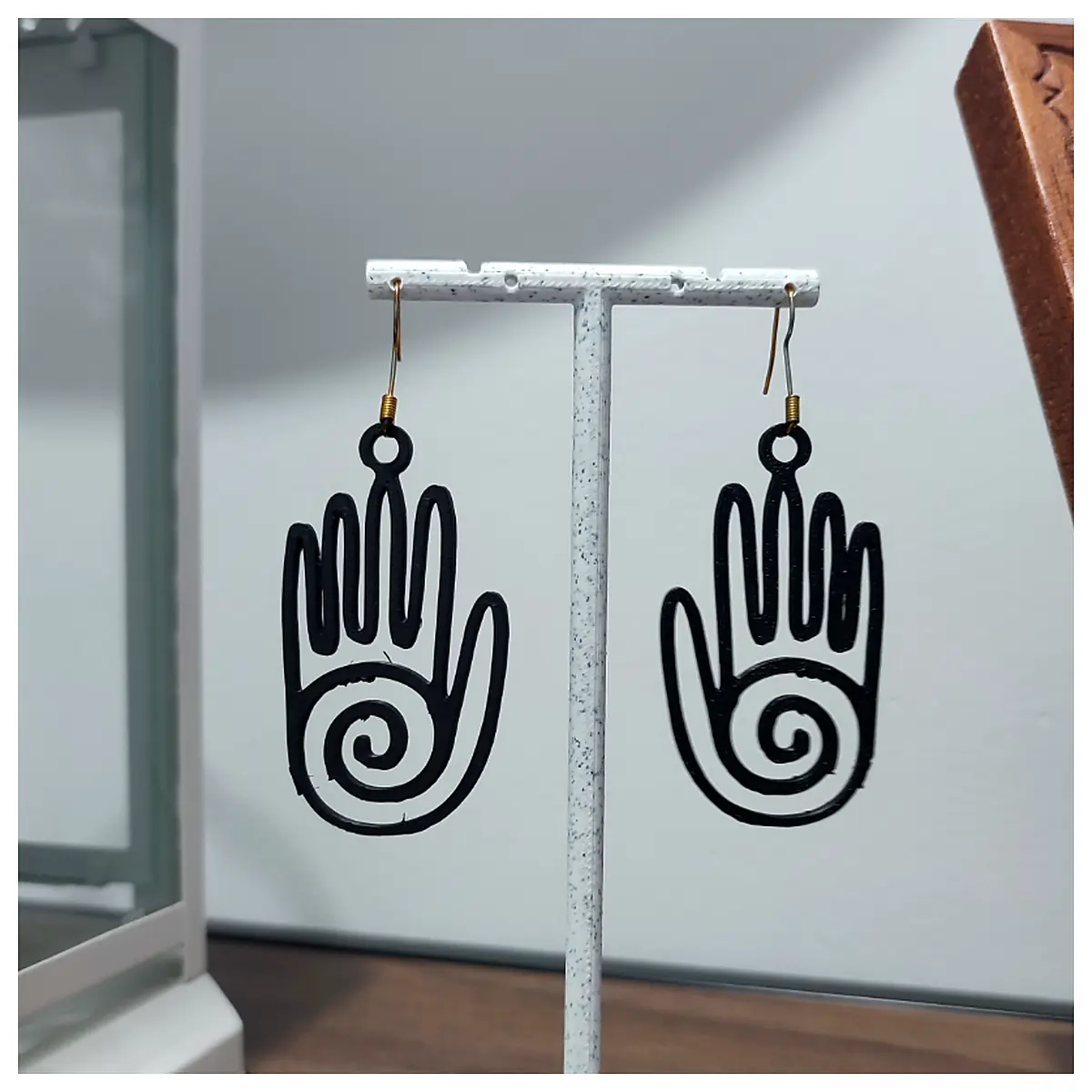 Energy Silhouette Earrings Battery Operated Night Decoration Gift Shimmering Jewelry Energy Earrings