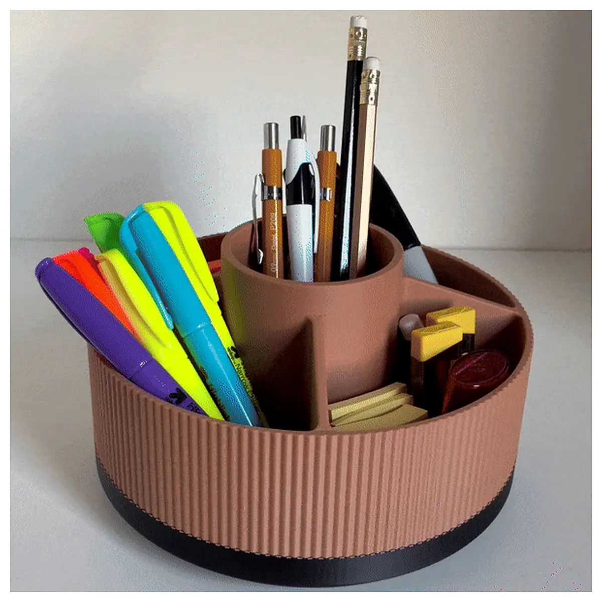 Rotating Desk Organizer Pencil Holder Multi Function Storage Supply Parts Repair Accessories