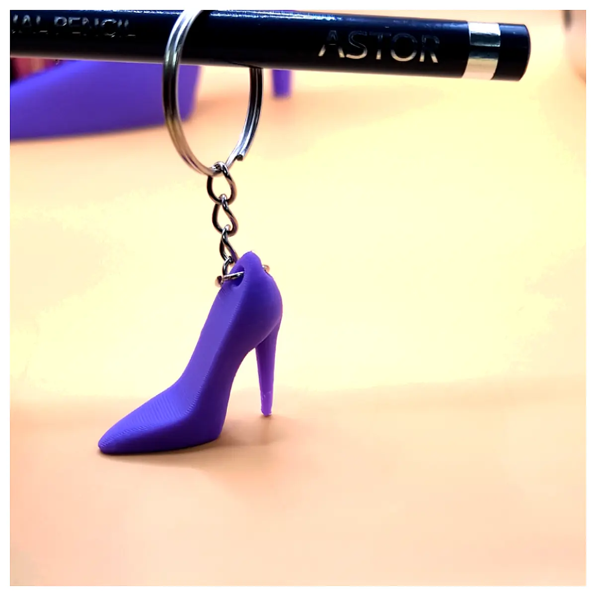 High Heel Keychain Women s Shoes Accessories Heel Shoe Charms Keyring Repair Parts
